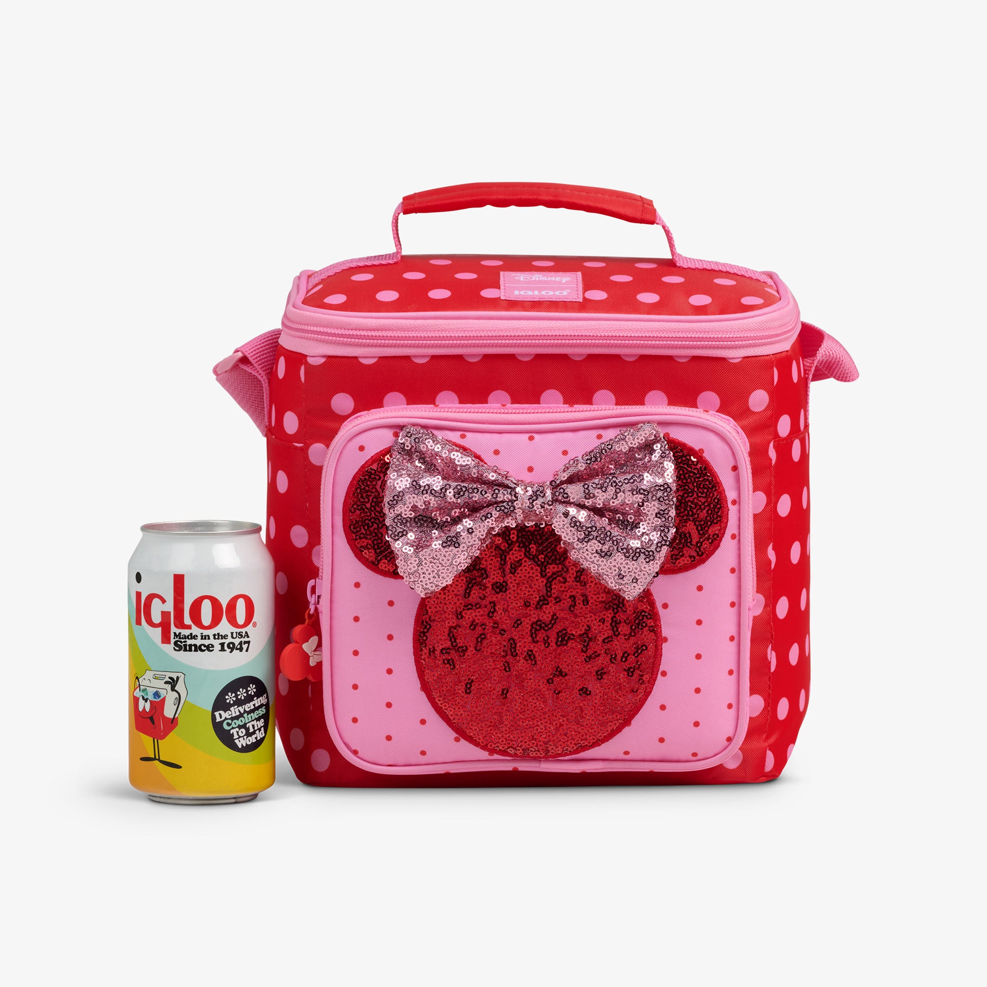 Disney Minnie Mouse Polka Dots Square Lunch Cooler Bag - Image 7