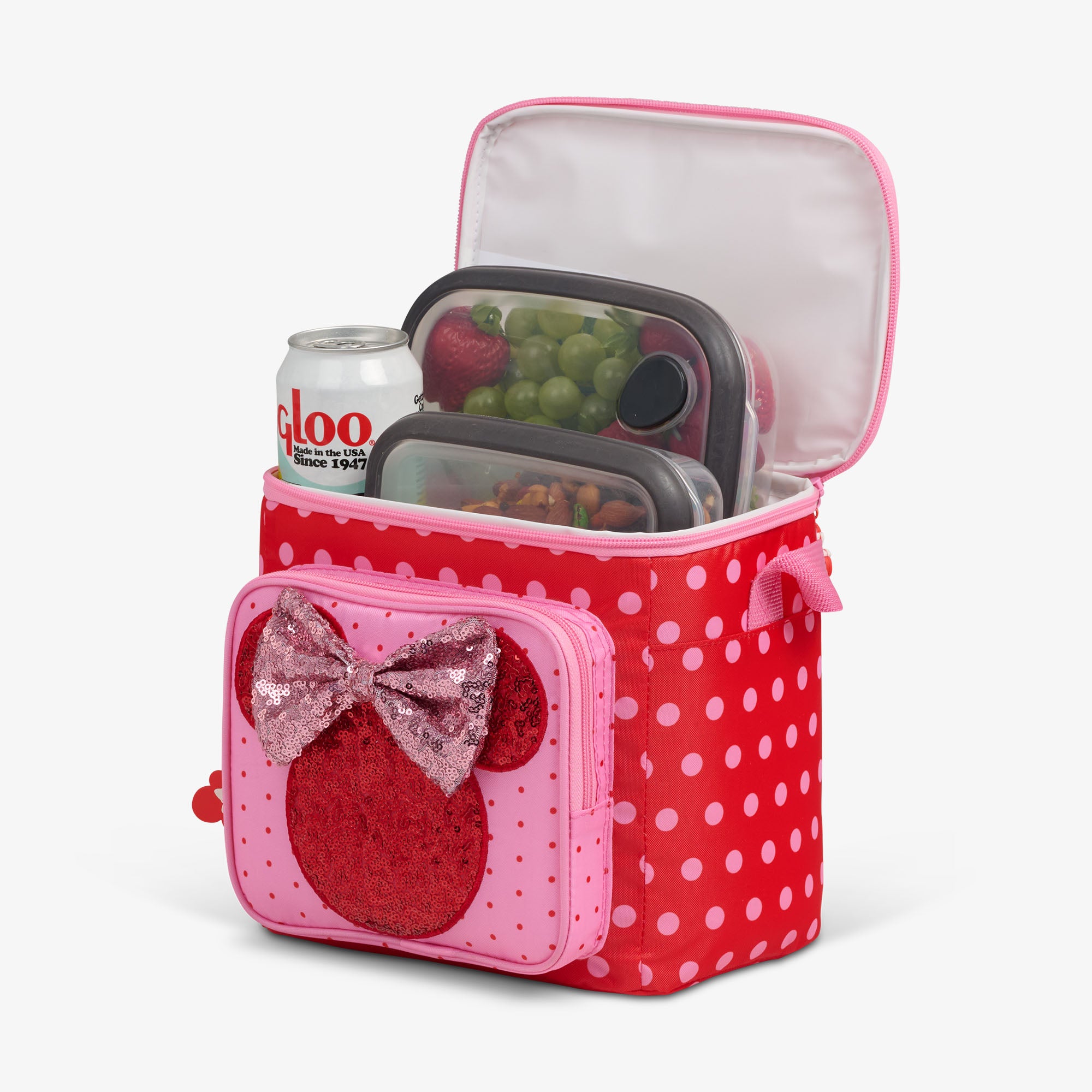 Disney Minnie Mouse Polka Dots Square Lunch Cooler Bag - Image 3